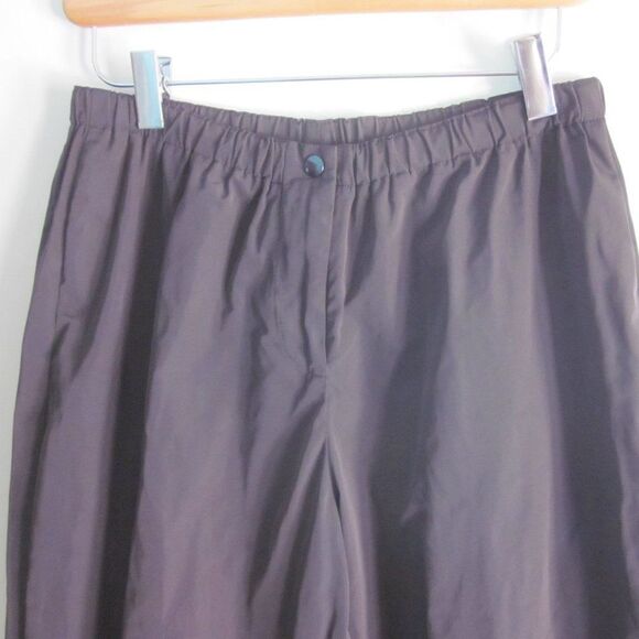 Babette SF Vintage Gray Nylon Wide Leg Crop Pants XS fits up to M 30" Waist - Picture 9 of 14